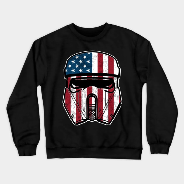 Patriot trooper V1 Crewneck Sweatshirt by MatamorosGraphicDesign